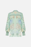 CAMILLA DREAMING IN DUTCH BUTTON THROUGH BLOUSON SLEEVE BLOUSE