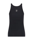 ONE TEASPOON BLACK FINE RIB SINGLET