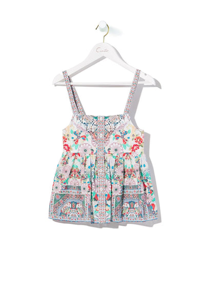 CAMILLA KIDS TIME AFTER TIME BUTTON FRONT TOP