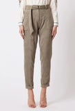 ONCE WAS EDDIE FAUX SUEDE JOGGER IN SAGE