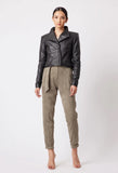 ONCE WAS EDDIE FAUX SUEDE JOGGER IN SAGE