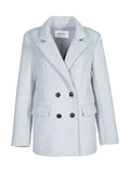ENA PELLY KATI WOOL BLAZER IN MID GREY MARLE