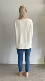 HAILEY HI LOW KNIT IN IVORY