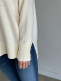 HAILEY HI LOW KNIT IN IVORY