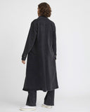 JAC + MOOKI DENIM TRENCH IN VINTAGE BLACK