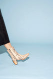 JAMES SMITH ORTONA BOOT IN CREMA SNAKE