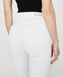 AG JEANS THE MARI HIGH RISE SLIM STRAIGHT IN WHITE