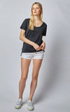 DRICOPER NOVA LOOSE TEE IN BLACK LEOPARD