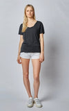DRICOPER NOVA LOOSE TEE IN BLACK LEOPARD