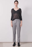 POL GHOST V NECK KNIT IN CHARCOAL