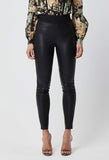 ONCE WAS SELINE STRETCH LEATHER PANT IN BLACK