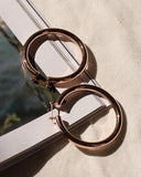 LUV AJ AMALFI HOOPS IN ROSE GOLD