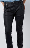 DRICOPER COATED CUFFED JEANS IN BLACK