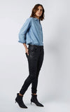 DRICOPER COATED CUFFED JEANS IN BLACK