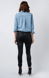 DRICOPER COATED CUFFED JEANS IN BLACK