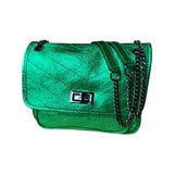 by STUDIO ZEE SELENE BAG IN METALLIC EMERALD