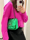 by STUDIO ZEE SELENE BAG IN METALLIC EMERALD