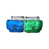 by STUDIO ZEE SELENE BAG IN METALLIC EMERALD