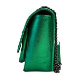 by STUDIO ZEE SELENE BAG IN METALLIC EMERALD