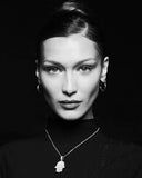 LUV AJ BABY AMALFI TUBE HOOPS IN SILVER