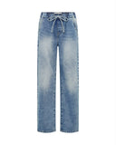 ONE TEASPOON SUNSET BLUE ROADHOUSE WIDE LEG DRAWSTRING JEANS