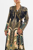 CAMILLA THEY CALL HER NEFERTARI HAND EMBELLISHED CROSS OVER COAT