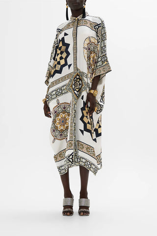 CAMILLA THE TILE STYLE BATWING KAFTAN