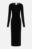 CAMILLA CARTOUCHE KINGDOM ENGINEERED CUT OUT LONG KNIT DRESS