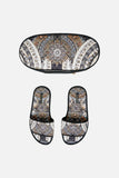 CAMILLA TEMPLES OF DENDARA SLIPPERS WIOTH TRAVEL CASE