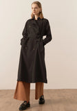 POL HOLLAND TENCEL TRENCH IN BLACK