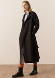 POL HOLLAND TENCEL TRENCH IN BLACK