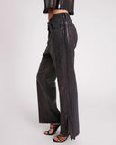 ONE TEASPOON NIGHT ANIMAL STRAIGHT LEG MID WAIST DENIM BILLIE JEANS