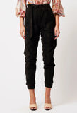 ONCE WAS LYRA FAUX SUEDE JOGGER IN BLACK