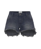 ONE TEASPOON FOX BLACK MARLONS LOW WAIST DENIM SHORTS