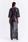 SUBOO AVA LACE SEQUIN CAPE SLEEVE MAXI