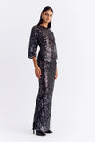 SUBOO AVA LACE SEQUIN CAPE SLEEVE MAXI