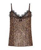 ONE TEASPOON LEOPARD AND LACE CAMI TOP