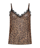 ONE TEASPOON LEOPARD AND LACE CAMI TOP