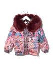 CAMILLA MAYFAIR MARY KIDS REVERSIBLE PUFFER WITH REMOVABLE FUR