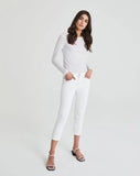 AG JEANS THE EX BOYFRIEND SLOUCHY SLIM IN CRISP WHITE