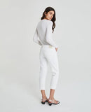 AG JEANS THE EX BOYFRIEND SLOUCHY SLIM IN CRISP WHITE