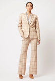 ONCE WAS GETTY PONTE PANT IN OATMEAL CHECK
