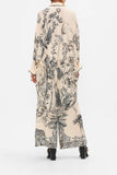 CAMILLA ETCHED INTO ETERNITY BUTTON UP TOP WITH DRAPED BACK