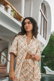 ISABELLE QUINN REMI BUTTON UP SHIRT IN OASIS CHECK