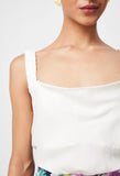 ONCE WAS DELRAY REVERSIBLE CUPRO CAMI IN IVORY