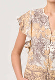 ONCE WAS NOVIA LINEN VISCOSE TOP IN GOLDEN MALLOW