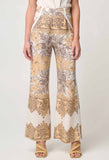 ONCE WAS DANXIA LINEN VISCOSE PANT IN GOLDEN MALLOW