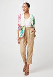 ONCE WAS BAHIA STRETCH LINEN VISCOSE BLAZER IN WISTERIA ALBA