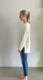 HAILEY HI LOW KNIT IN IVORY
