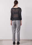 POL GHOST V NECK KNIT IN CHARCOAL